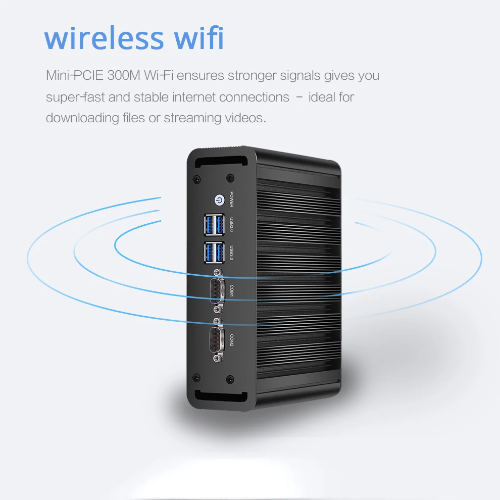 Двойной LAN Мини ПК Gagibat Ethernet Мини компьютер Core i3 5005U i5 5200U i7 5500U Celeron 2955U Windows 10 Настольный NUC 2* COM HDMI