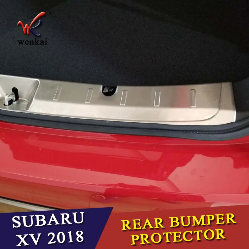 Аксессуары для SUBARU XV 2017 2018 защитная крышка заднего бампера Накладка на порог