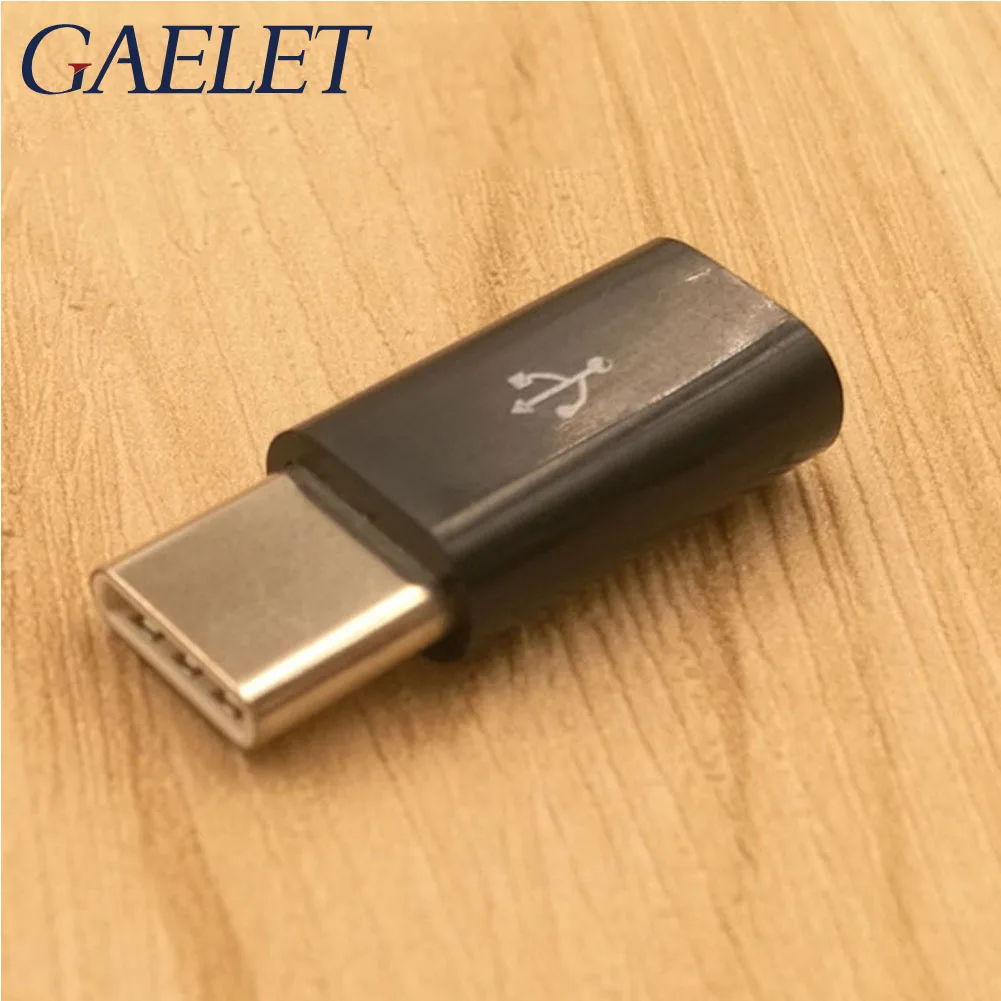 1 шт. usb type C штекер для Micro USB Женский адаптер Конвертер Разъем черно белый