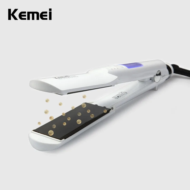 Профессиональный Выпрямитель для волос KEMEI 2017 ЖК выпрямитель электрическая шина