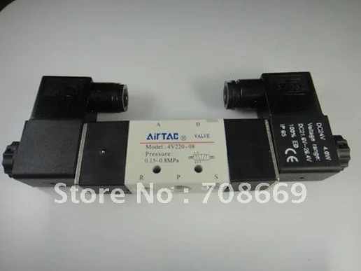 4V220-08 5Ports2Position двойной соленоидный пневматический клапан 1/4 &quotBSPT AC110V |