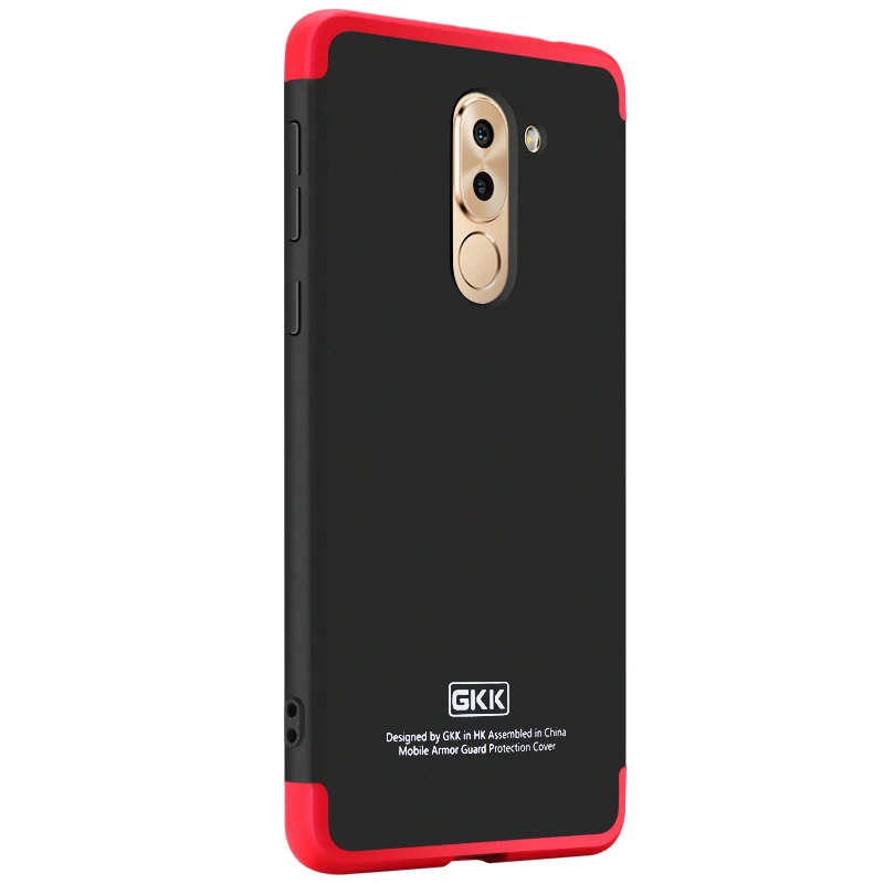 Чехол GKK для Huawei honor 6X edge 3 в 1 защитный жесткий матовый Простой деловой