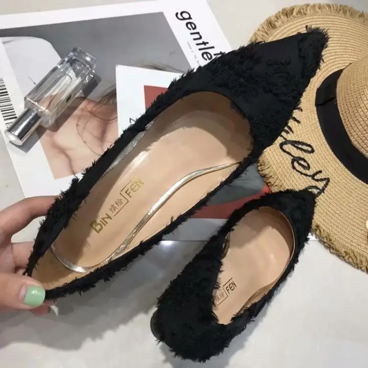 Роскошная обувь женские дизайнерские туфли из замши цвет белый черный серый