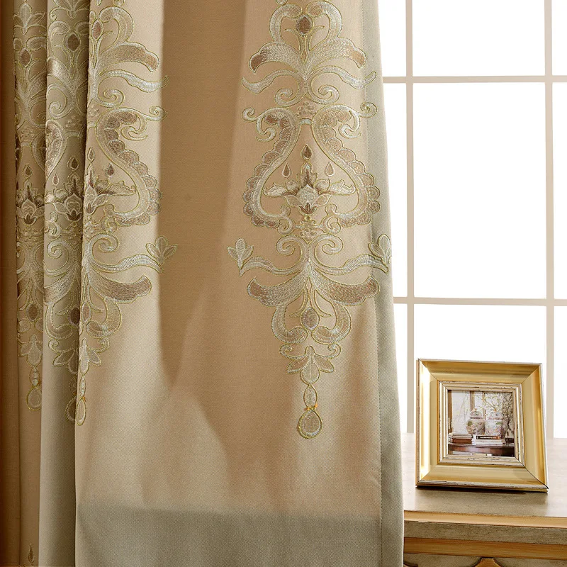 Простые европейские вышитые жалюзи занавески s для гостиной столовой спальни |