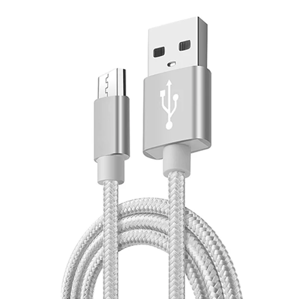 Silver ACCEZZ USB кабель для передачи данных Andriod Micro USB для samsung Galaxy S7 S6 Edge huawei Xiaomi Redmi 4 кабель для зарядки телефона шнур для зарядного устройства - Цвет: Silver