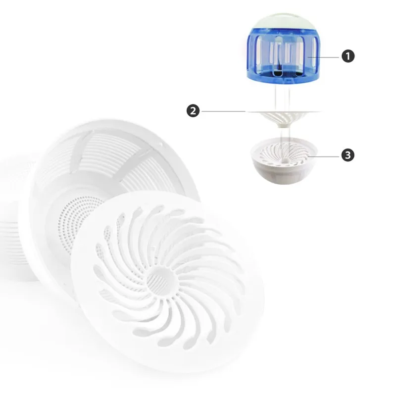 Домашний бесшумного летучими Mosquito Убийца лампы LED насекомых мухобойка Fly Борьба с