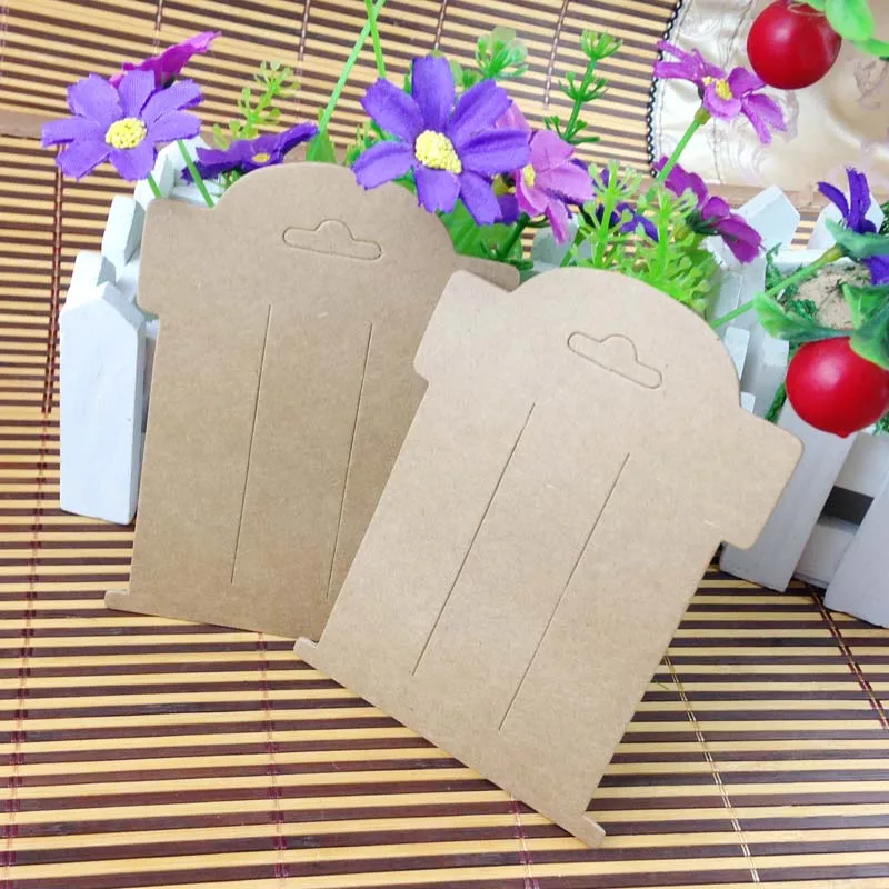 _ Оптовая Продажа Горячая Распродажа 2016 Blank Kraft клип карта для волос отображения