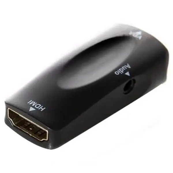 HDMI в VGA видео конвертер позолоченный активный HD 1080P Женский адаптер с 3 5 мм аудио