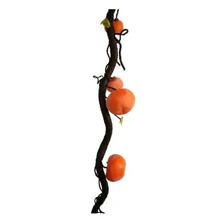 Имитация ротанга хурма фруктовая ветка настенная подвесная Высококачественная подвесная хурма блюдо лоза Ландшафтный реквизит декоративное дерево - Цвет: 1 piece
