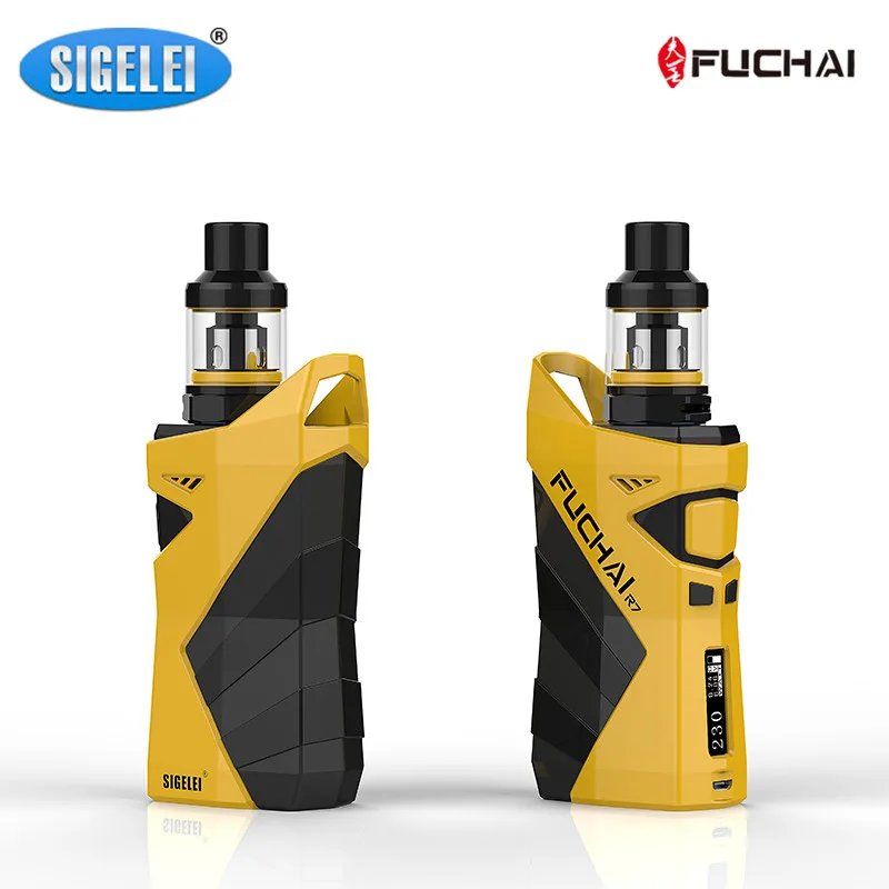Предзаказ Sigelei Fuchai r7 мод цинковый сплав + пластик с T4 2 5 мл бак SS303 прозрачное
