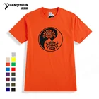 Инь Древо жизни футболка Тай Чи дизайн футболка с принтом 2021 новые модные мужские и женские футболки 16 Цвет с круглым вырезом в стиле унисекс футболка XS-3XL