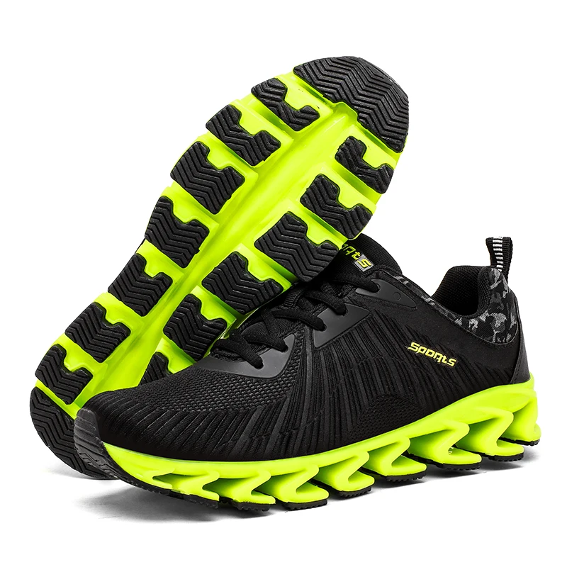 Для мужчин без носка, беспатная Сникеры Springblade амортизацию уличная спортивная обувь для Для мужчин легкая спортивная обувь мужская размера плюс 8057