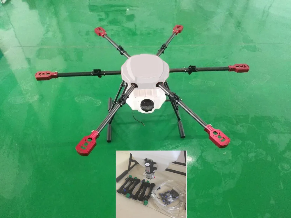 Model A Шесть осей 10L 10 кг сельское хозяйство спрей drone 1450 мм Колесная база чистый зонт из углеродного волокна складная рама и 16 кг для распылительной системы - Цвет: Model A