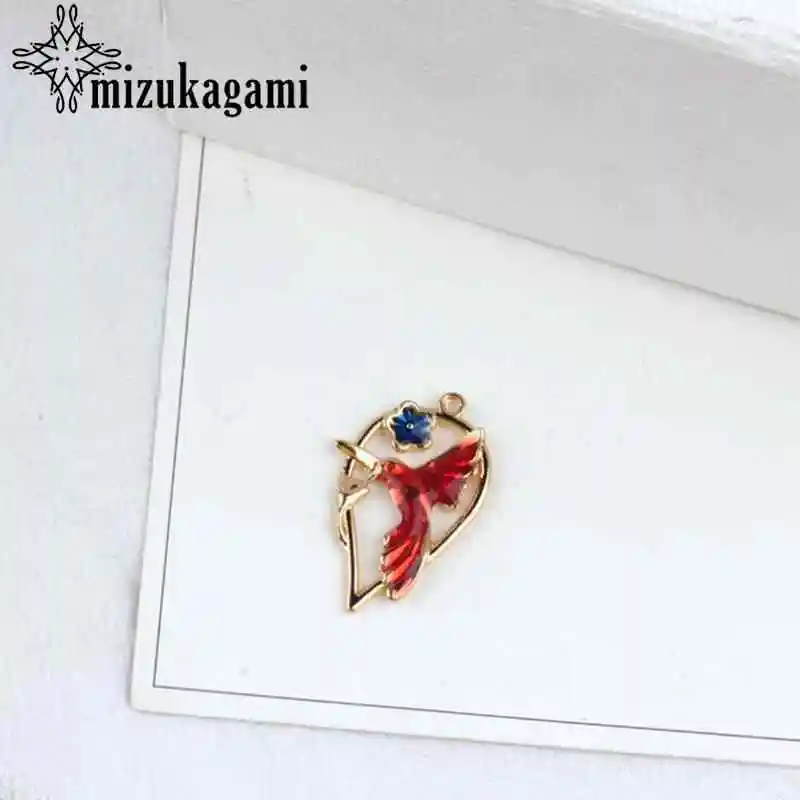 

Zinc Alloy Enamel Charms Cartoon Animal Bird 10pcs/lot For DIY Fashion Drop Earrings Jewelry Making Accessories