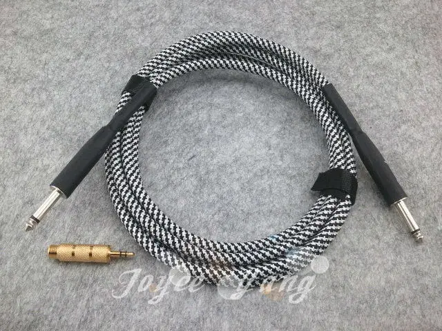 Серебряный кабель для акустической электрогитары 10 футов басов Amp свинцовый шнур