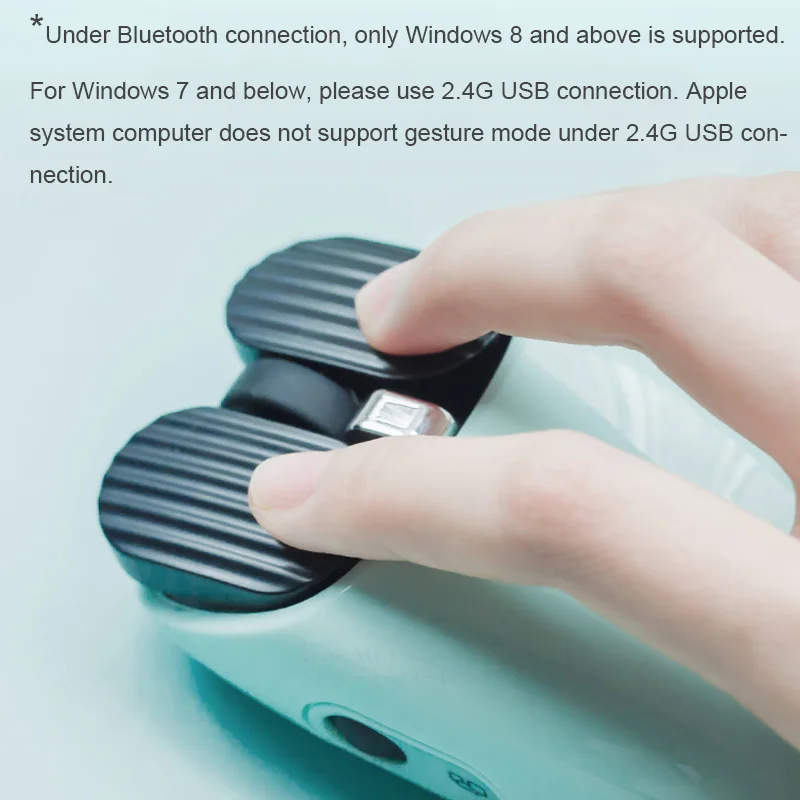 Xiaomi 2-в-1 Bluetooth Мышь+ 2,4G Беспроводной Мышь двойной режим подключения 5-уровневая Точек на дюйм регулирующая эргономичная Мышь милый игровой Мышь