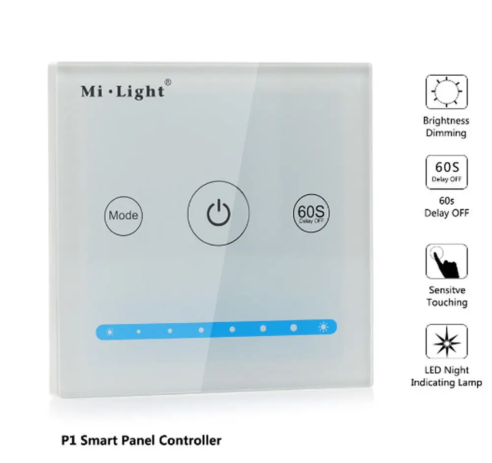 Панель регулировки яркости Mi light RGBW/сенсорная панель температуры цвета CCT | Лампы