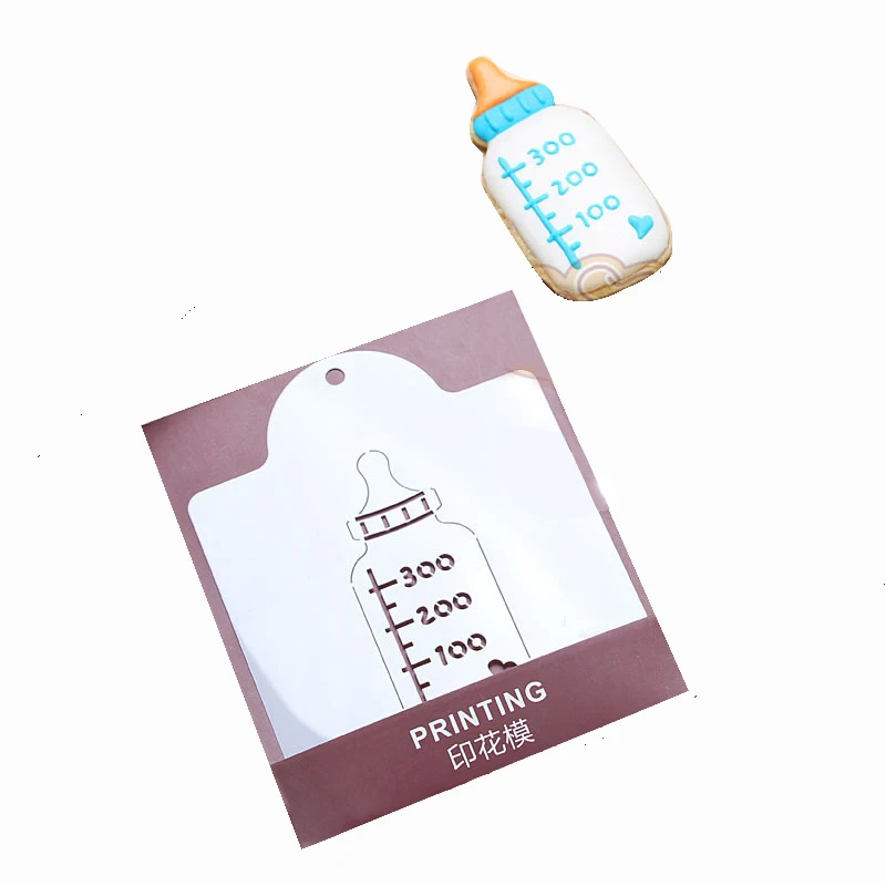 Бутылочки печенье Трафареты блин Бисквит резак помощник Кофе рисовать формы