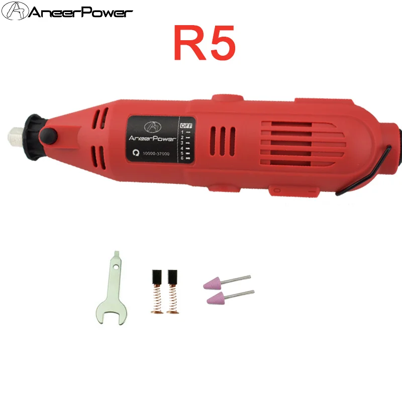 R5 180 Вт Электрический шлифовальный инструмент, Мини дрель, электроинструмент, роторный шлифовальный станок, Dremel, гравировальная ручка, ручная дрель, электрическая мини-дрель, ЕС - Цвет: R5