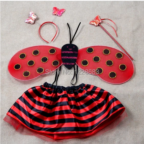 Бесплатная доставка фэнтези дети фантазия Детский костюм божьей коровки|costume