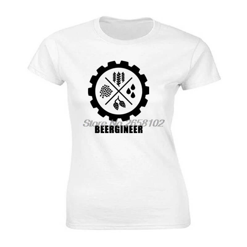 Beer Engineer Gear футболка Ретро 3D печатные женские футболки лето/осень 100% хлопок