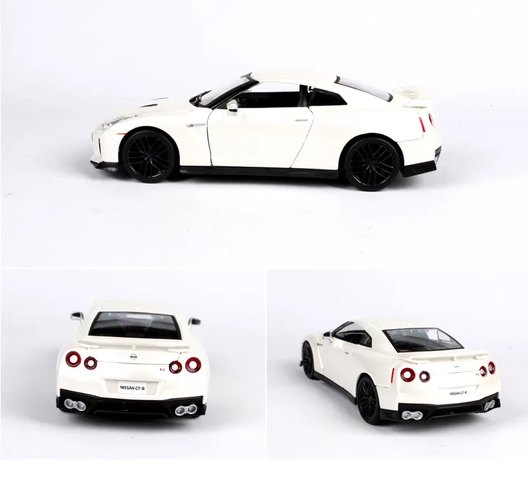 Bburago 1:24 Nissan GTR имитационная модель автомобиля из сплава украшение Коллекция игрушек инструменты подарок