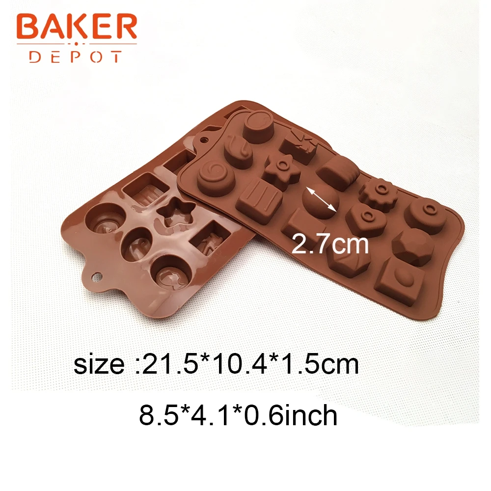 BAKER DEPOT силиконовая форма для шоколада выпечки Конфета Сладкая желе мыла льда
