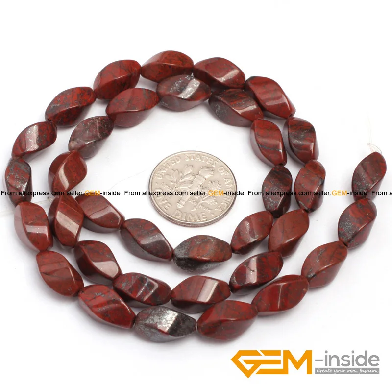 mixed red jasper 6x12 мм Твист ювелирные бусины натуральный камень Бусины выбор: розовый кварц, авантюрин аметисты, красные яшмы, тигровый глаз - Цвет: mixed red jasper