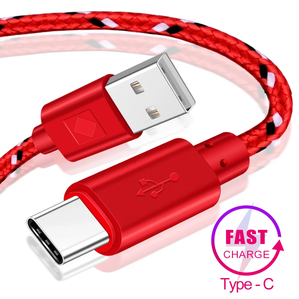 Кабель Micro usb type-C ROMICHW 1 м 2 3 нейлоновый кабель для быстрой зарядки samsung Xiaomi huawei LG