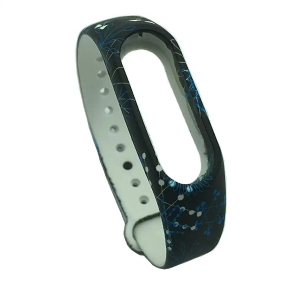 Цветной силиконовый экологичный ремешок для Mi Band 2 Сменные аксессуары | Наручные