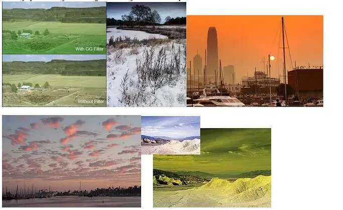 Градиентный серый синий зеленый фиолетовый желтый красный чехол с фильтром