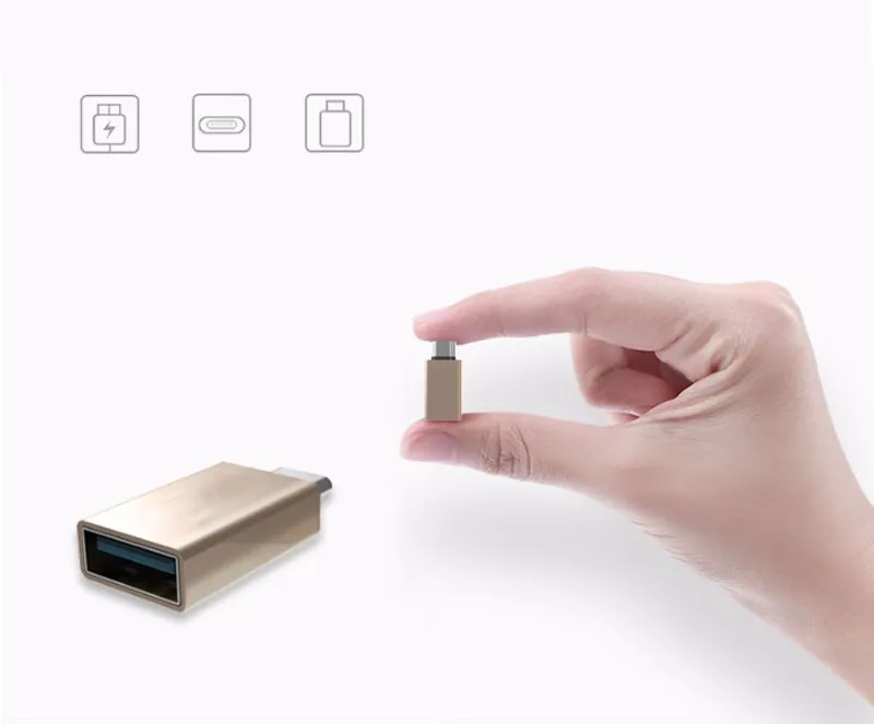 Металлический USB 3,1 type-C штекер USB 2,0 3,0 Женский конвертер адаптер с функцией OTG для Apple Macbook Google Chromebook Pixel