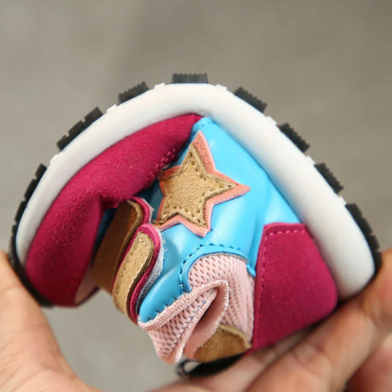 Mumoresip Toddler Kids Shoes Fashion Soft Breathable Baby Boys Girls Sneakers Children Sports Running Air Mesh With Stars | Детская