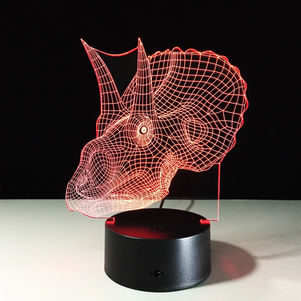 Беспроводная акриловая светодиодная 3d лампа минисветильник рный светильник на