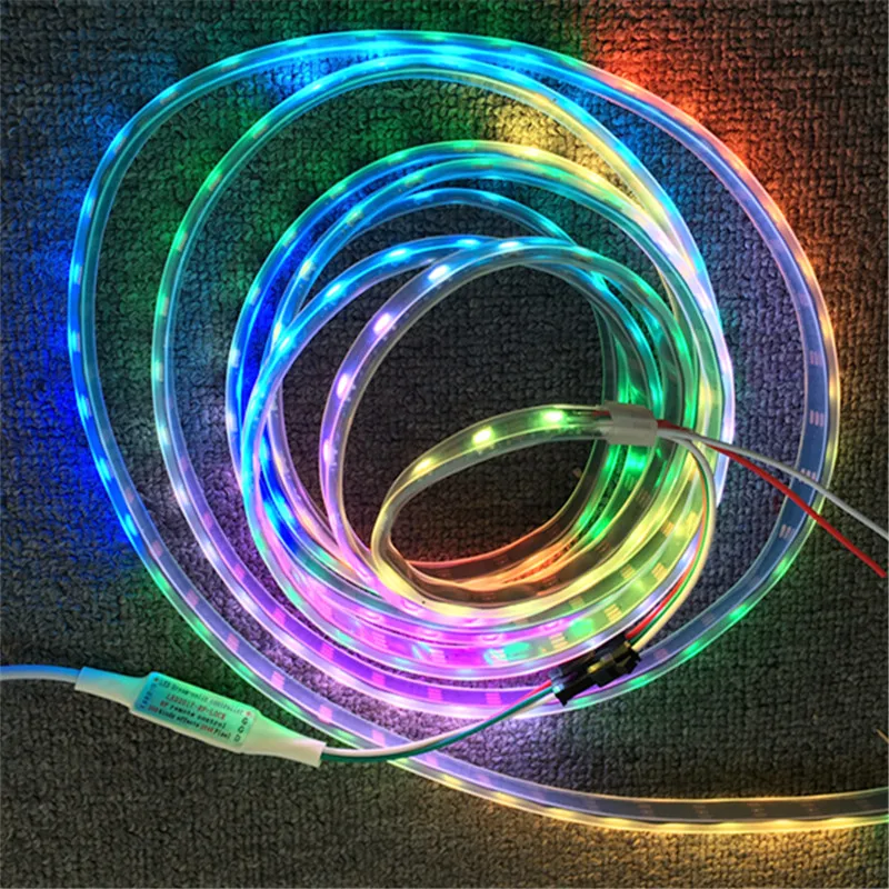 Полноцветная Пиксельная Светодиодная лента WS2811 5050 RGB черная/белая печатная плата