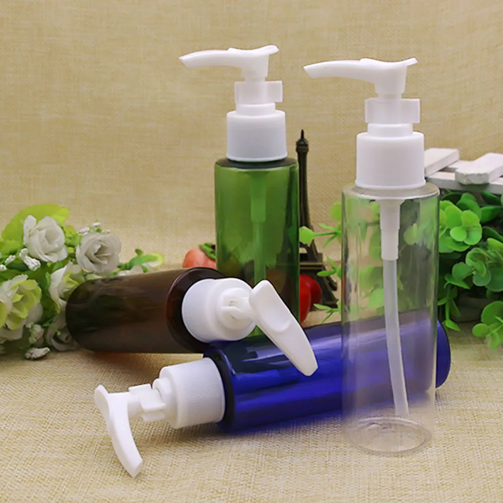 

30pcs 100ml empty cosmetics lotion cream plastic bottles,100cc shampoo pump container bottles shower gel pump PET bottle