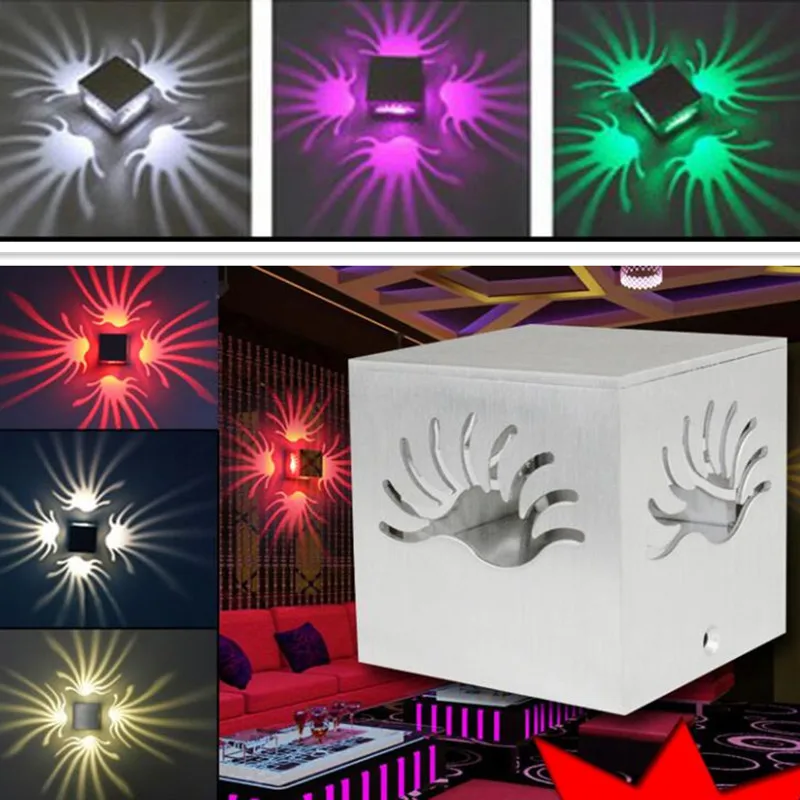 Авиационный алюминиевый светодиодный настенный светильник современный бра для