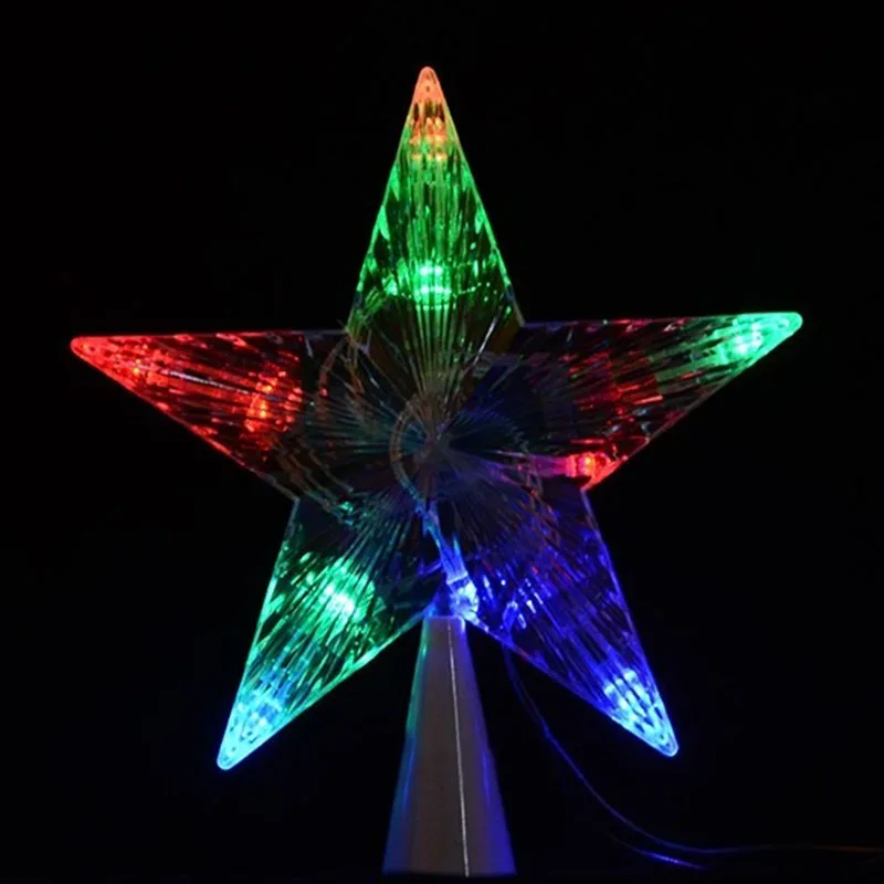 Симпатичные светильник ящиеся игрушки большая рождественская елка Топпер свет s