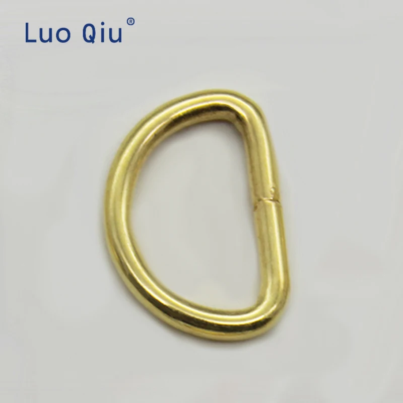 Luo Qiu 350 шт 12 мм золотой цвет d образная Пряжка Швейные аксессуары DIY тесьма