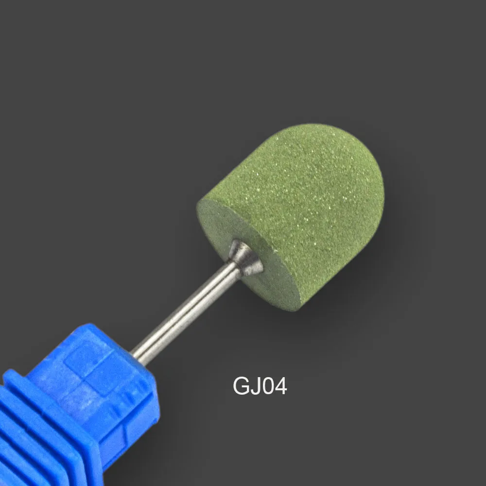 GJ04 1 шт., силиконовая насадка для полировки, мягкий резак, зеленый, 3/32 дюйма, сверло для ногтей, электрическая сглаживающая Чистка, инструмент для маникюра, TRGJ01-04 - Цвет: GJ04