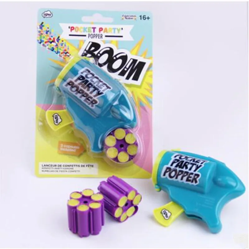 Открытки для торжеств карманные вечерние Поппер спрей день рождения конфетти игрушки Аксессуары для занятий Хэллоуин Рождество
