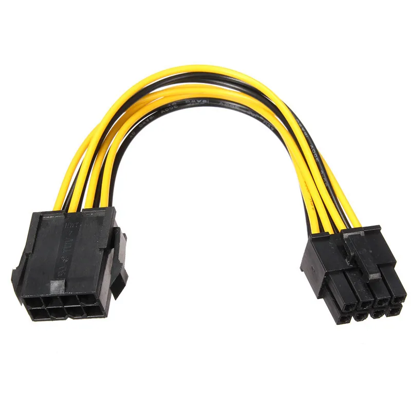 200 шт./лот PCI E 8 контактов Штекерный до женский Molex IDE Express удлинитель питания