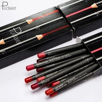 brand 12pcs matte lip liner set long lasting matt smooth pencil for lip contour lipline multi functional makeup cosmetics pen
