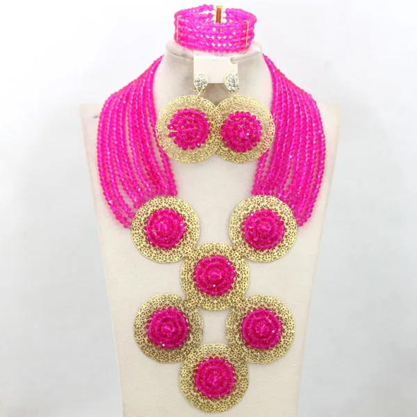 Модные африканские серебряные/серые Свадебные бусы ювелирный набор массивный