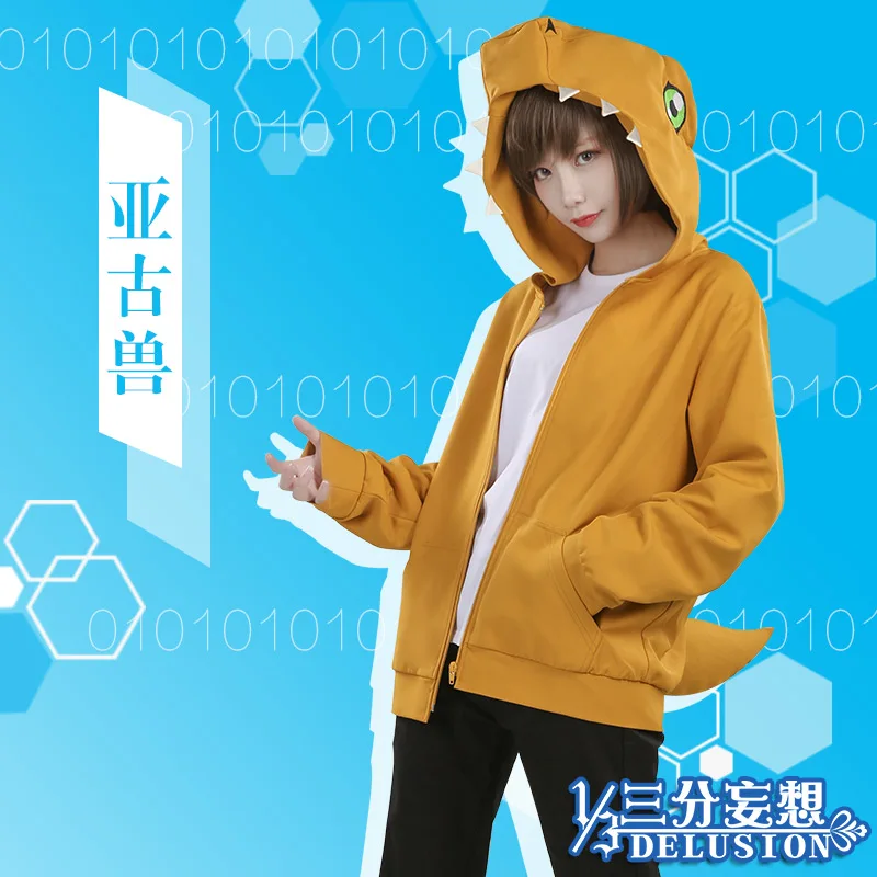 Tailmon Patamon Agumon Gabumon зимнее пальто новогодний Рождественский карнавальный костюм |