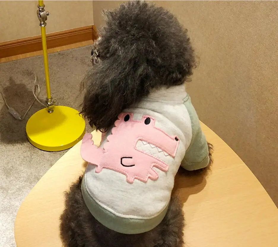 Новая весенняя Толстовка для собак Diansour Teddy Bichon Одежда для кошек для маленьких питомцев рубашка XS s m l xl