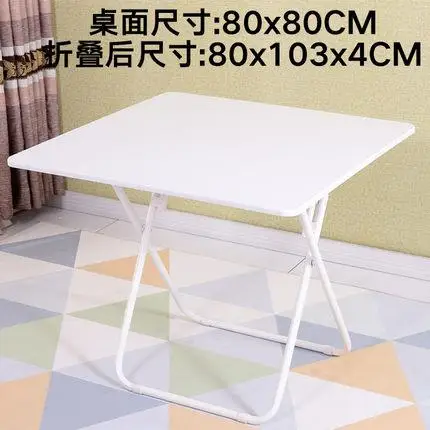 Складной обеденный стол, обеденный стол, домашняя маленькая квартира, круглый стол, простой стол - Цвет: style 9