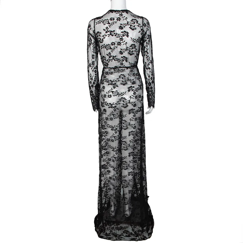 Вечерние платья с круглым вырезом и кружевной аппликацией Длинные вечерние из