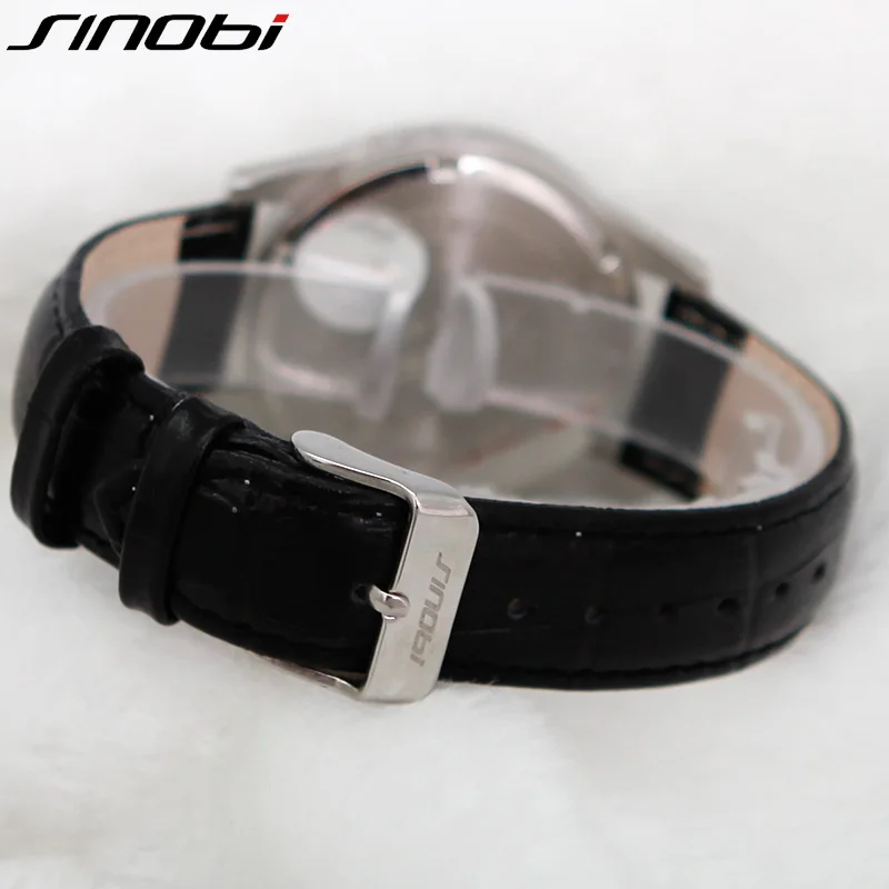 SINOBI выполните Календари Пояса из натуральной кожи ремень Для мужчин Часы