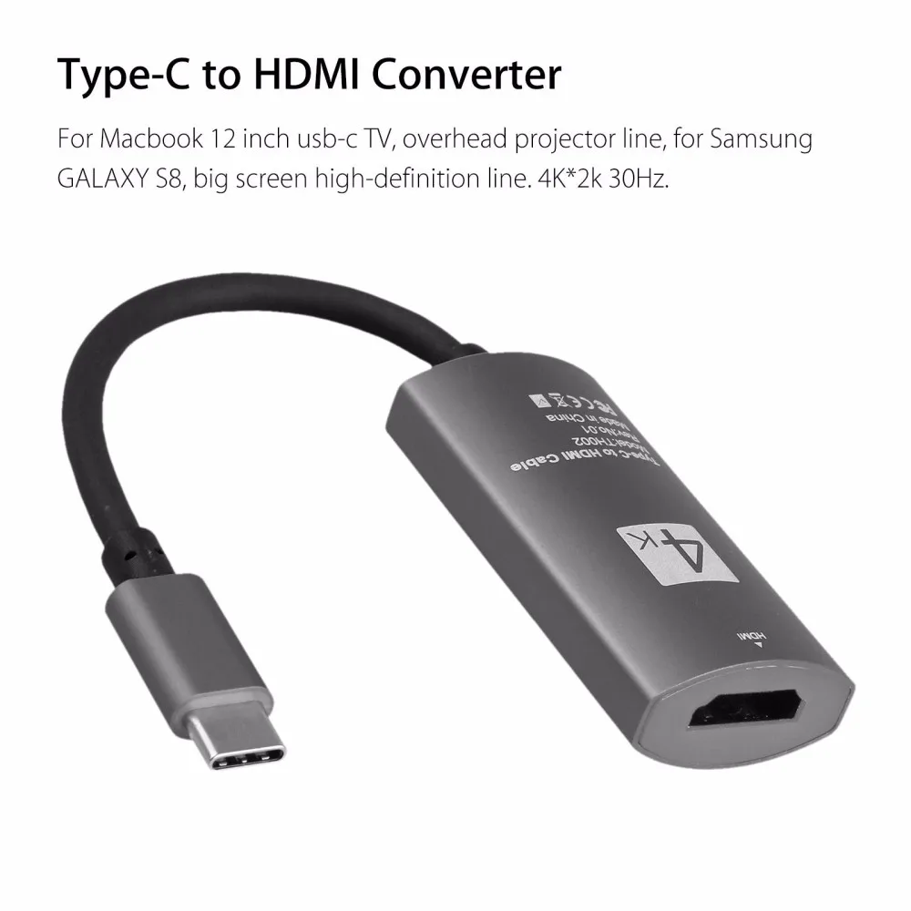 Адаптер с USB 3 1 на HDMI переходник Папа мама Type C для MacBook2016 / Huawei Matebook Smasung S8|Кабели HDMI|